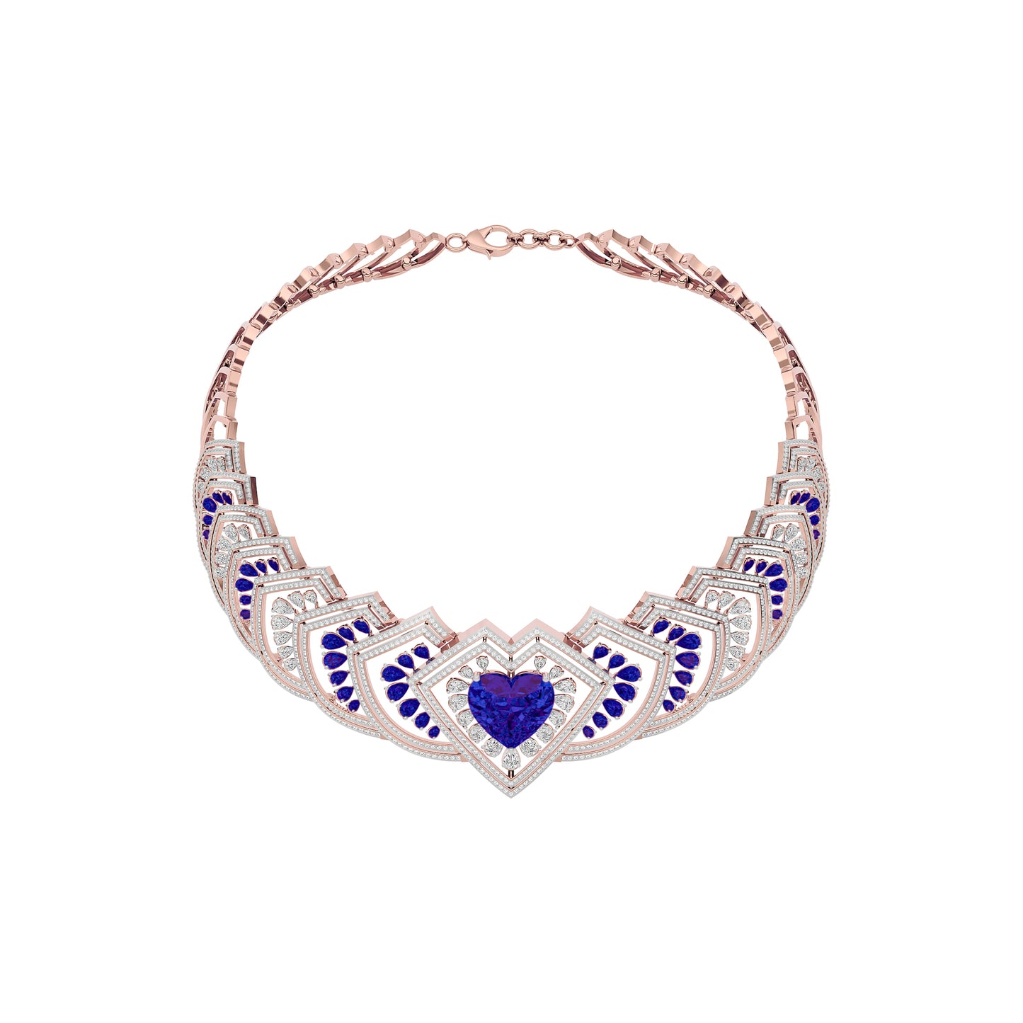 Sceptor of Love Diamond Necklace
