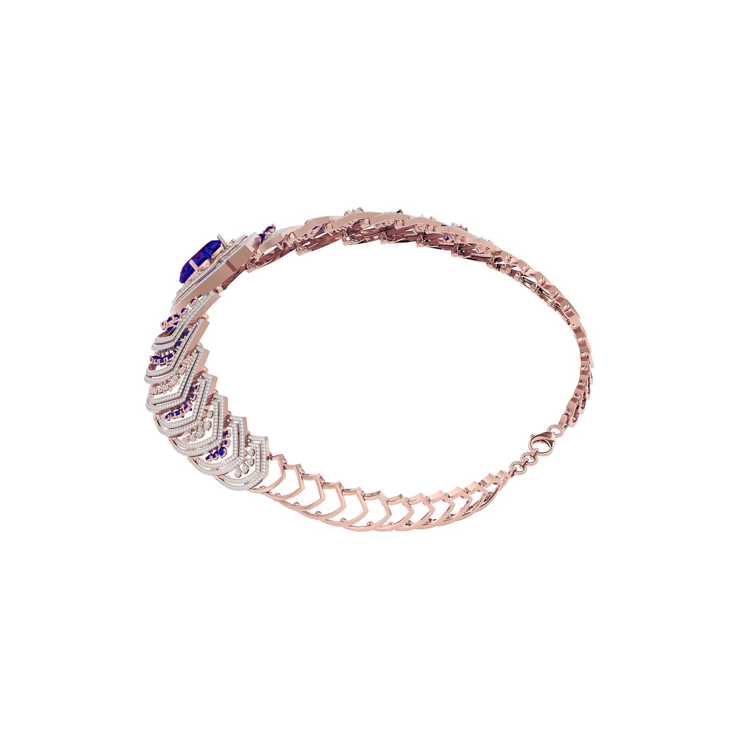 Sceptor of Love Diamond Necklace