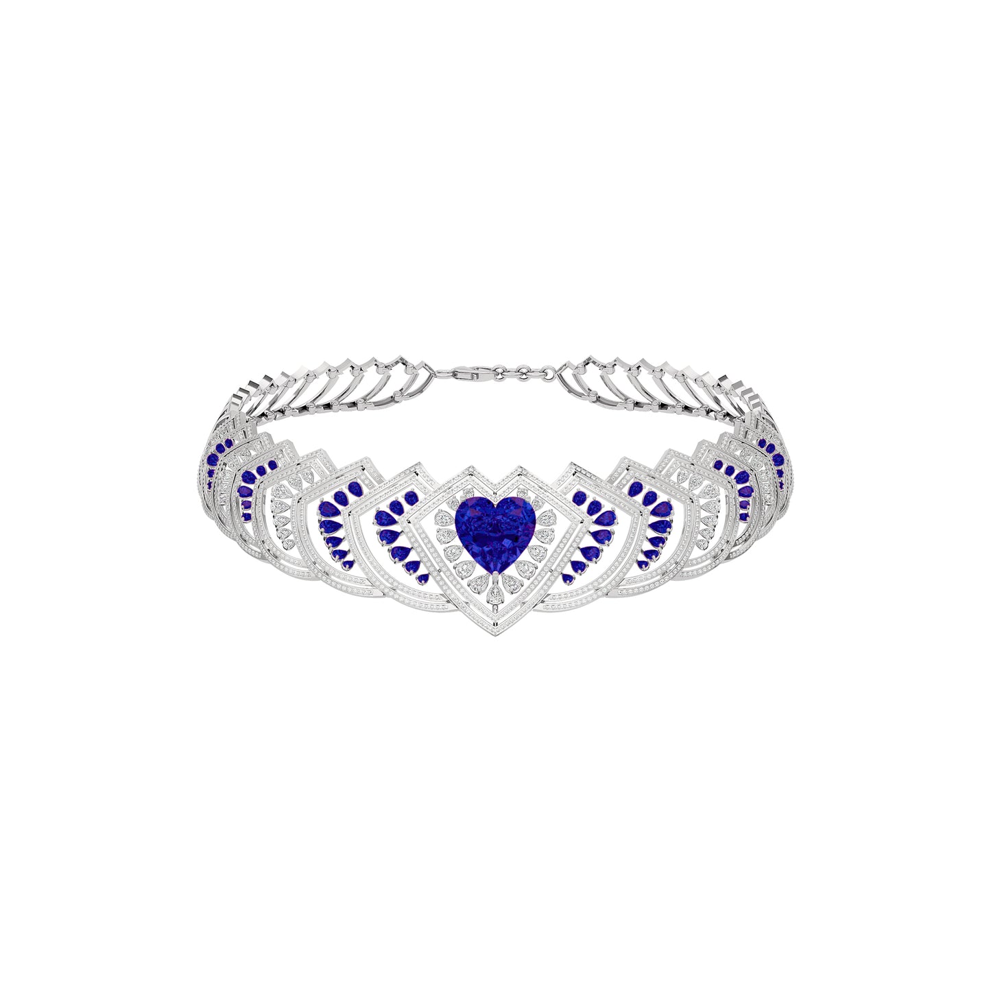 Sceptor of Love Diamond Necklace