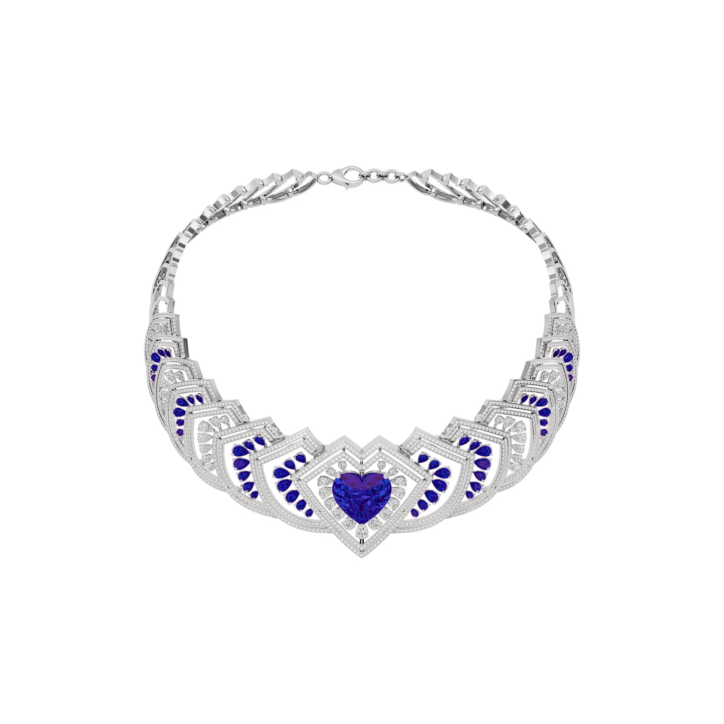 Sceptor of Love Diamond Necklace