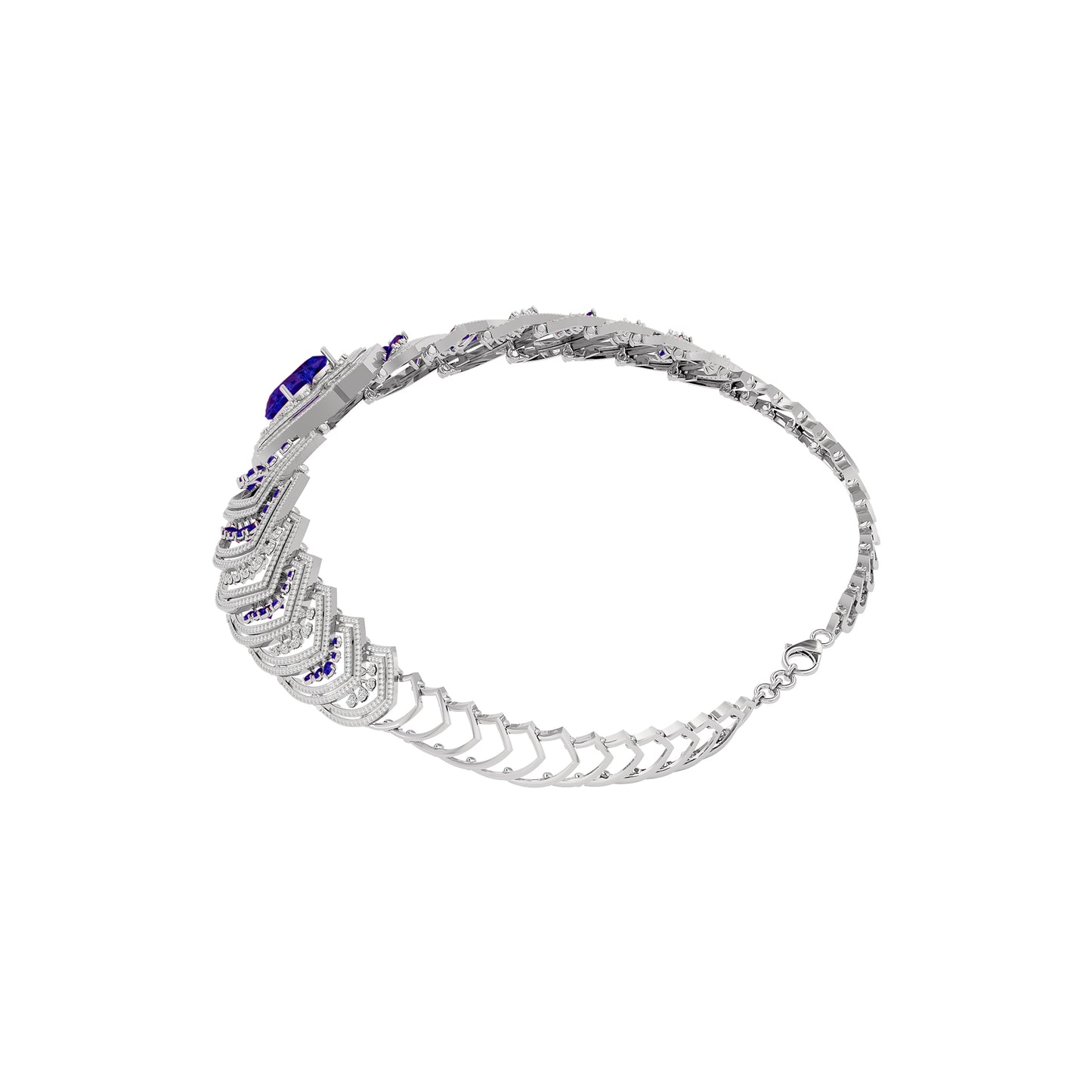 Sceptor of Love Diamond Necklace