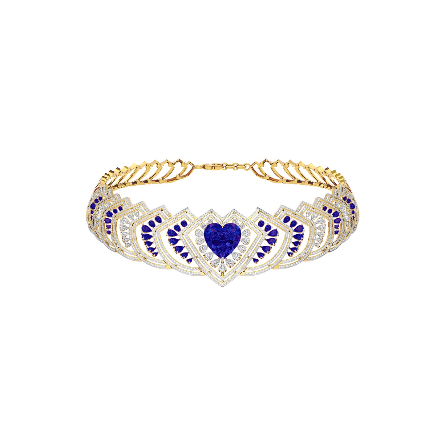 Sceptor of Love Diamond Necklace