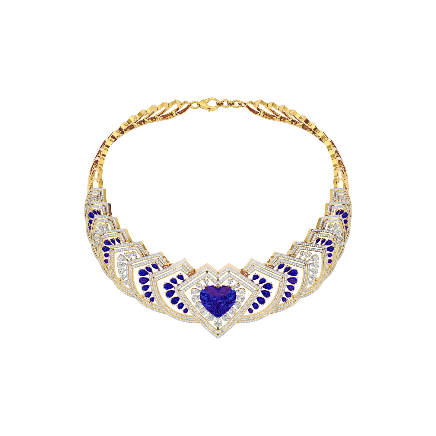 Sceptor of Love Diamond Necklace