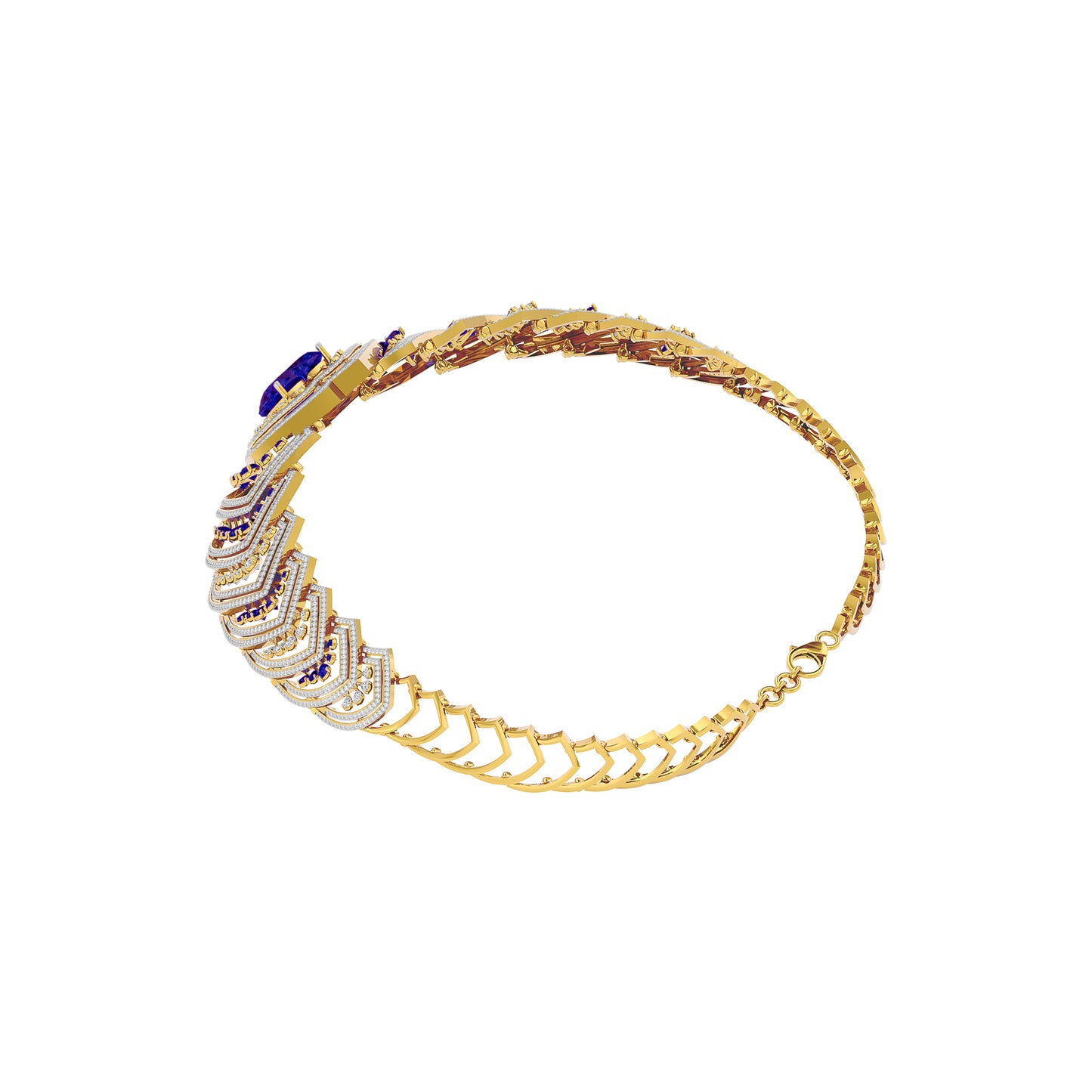 Sceptor of Love Diamond Necklace