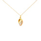 Elegant Layers Dual-Tone Drop Pendant