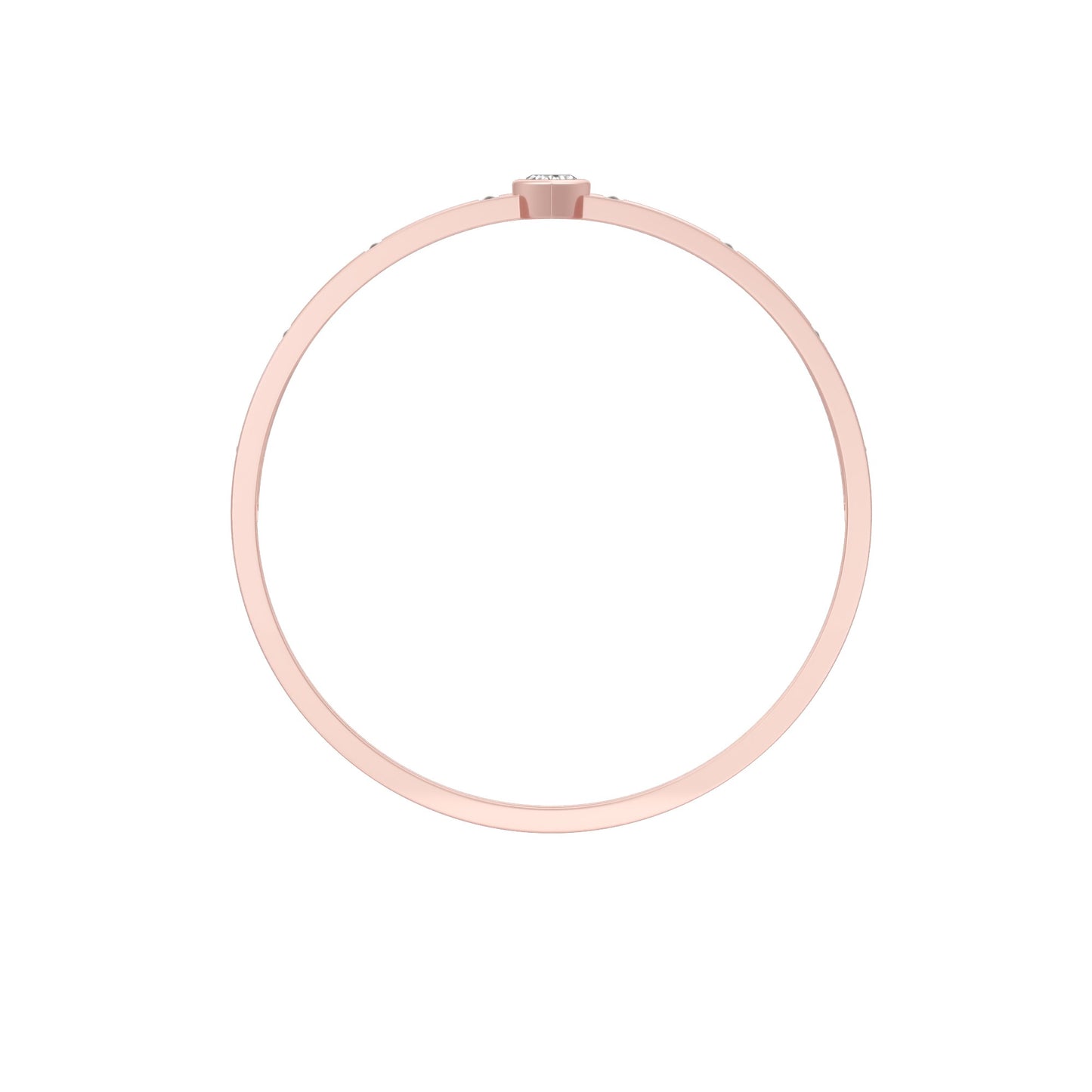 The Anchored Heart Diamond Mangalsutra Bracelet 18 KT / Rose Gold