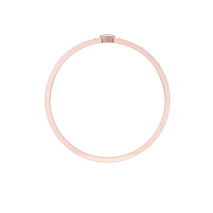 The Anchored Heart Diamond Mangalsutra Bracelet 18 KT / Rose Gold