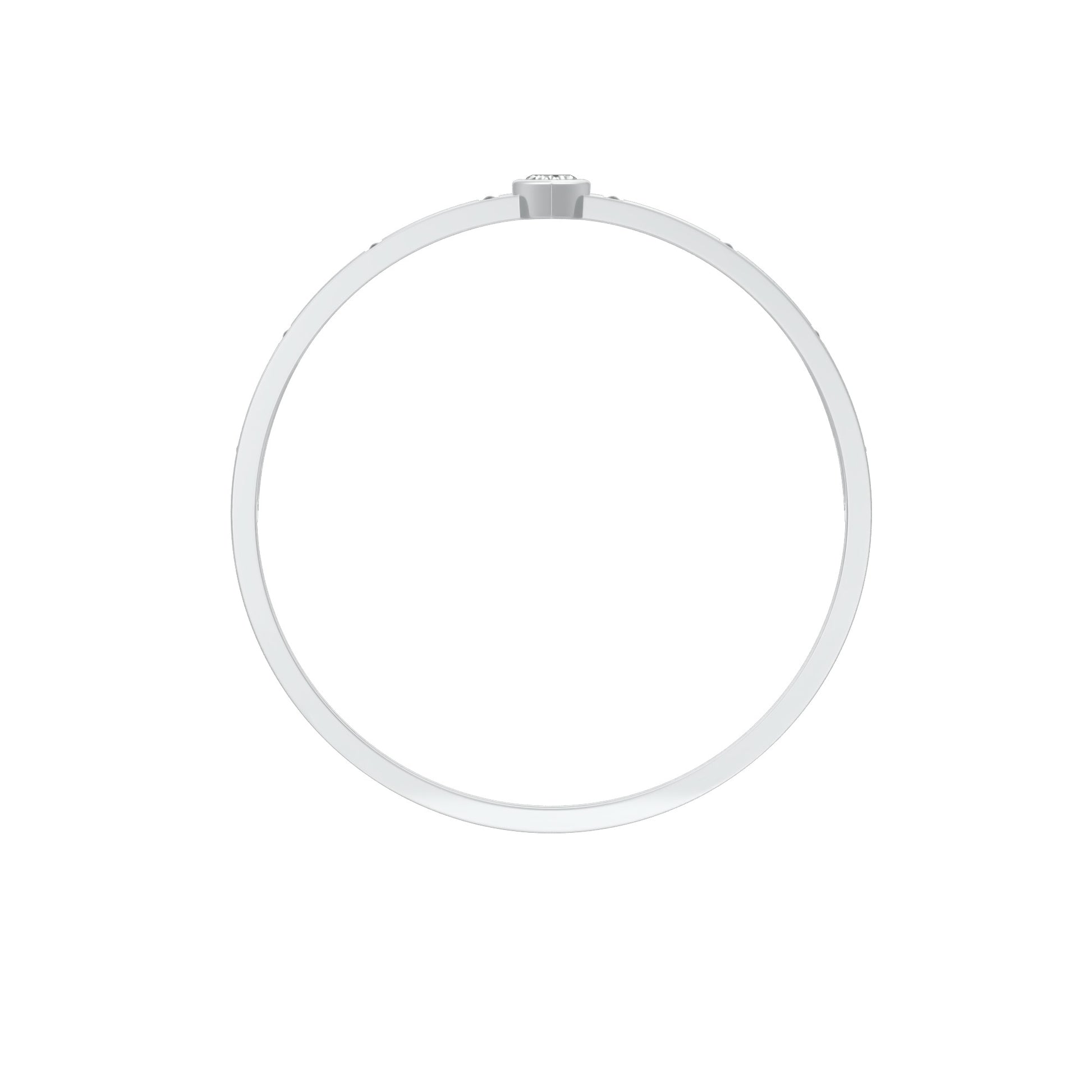 The Anchored Heart Diamond Mangalsutra Bracelet 18 KT / White Gold