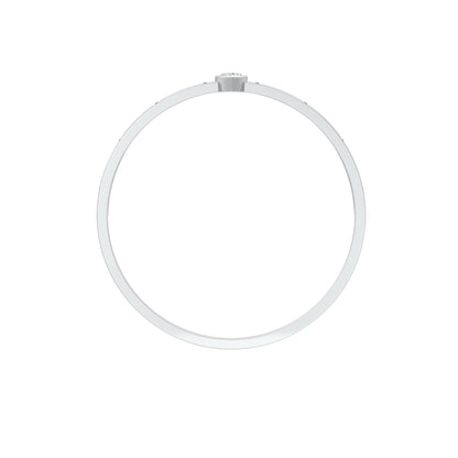 The Anchored Heart Diamond Mangalsutra Bracelet 18 KT / White Gold