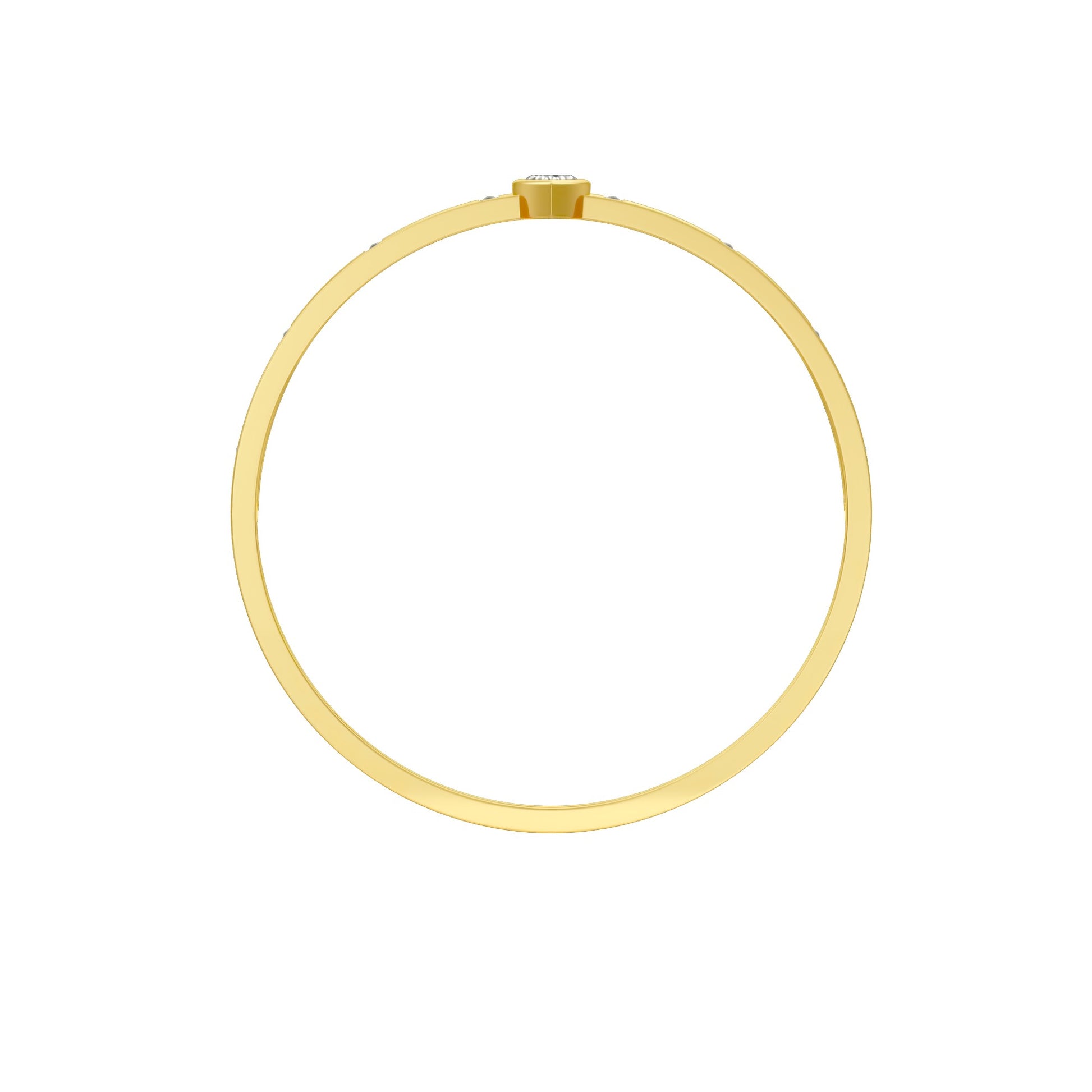 The Anchored Heart Diamond Mangalsutra Bracelet 18 KT / Yellow Gold