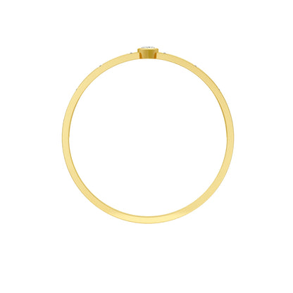 The Anchored Heart Diamond Mangalsutra Bracelet 18 KT / Yellow Gold