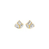 Trinity Three Diamond Stud Earrings 18 KT / Yellow Gold