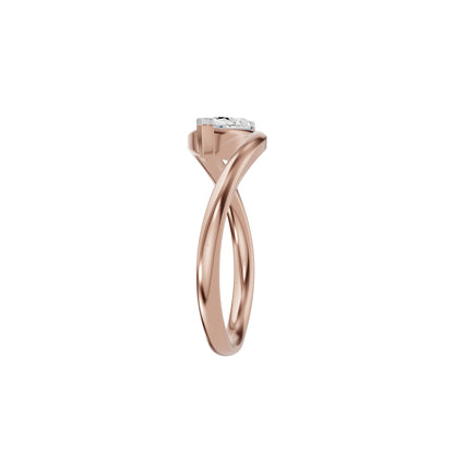 The Iris Marquise Solitaire Diamond Engagement Ring 18 KT / Rose Gold / 18