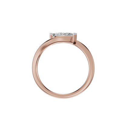 The Iris Marquise Solitaire Diamond Engagement Ring 18 KT / Rose Gold / 18
