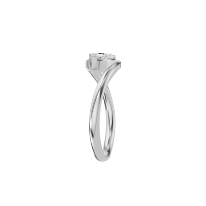 The Iris Marquise Solitaire Diamond Engagement Ring 18 KT / White Gold / 18