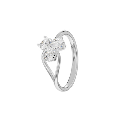 The Unfurling Diamond Ring 18 KT / White Gold / 18