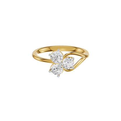 The Unfurling Diamond Ring 18 KT / Yellow Gold / 18