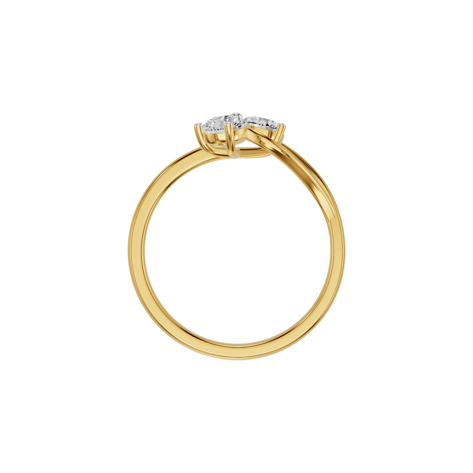 The Unfurling Diamond Ring 18 KT / Yellow Gold / 18
