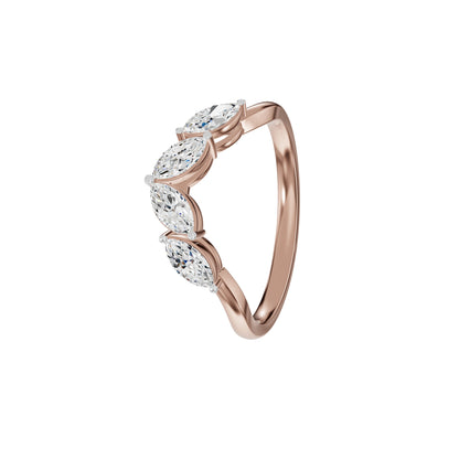 Tiara Marqusie Diamond Ring 18 KT / Rose Gold / 18