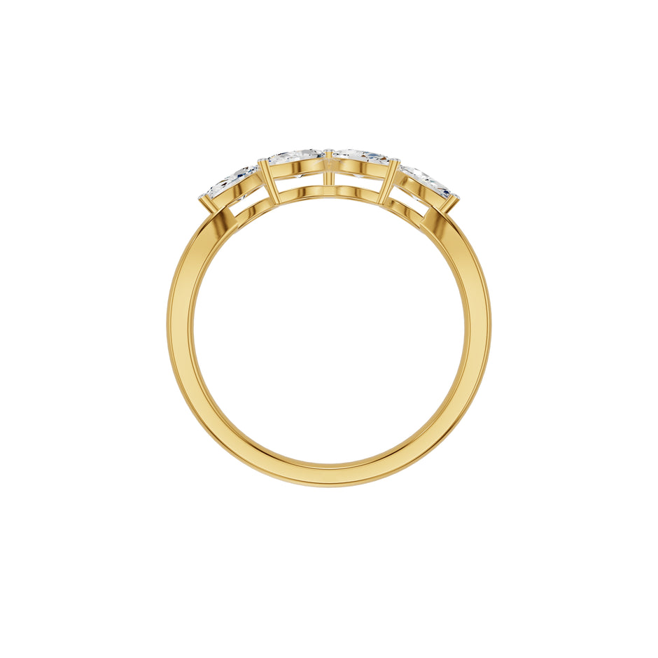 Tiara Marqusie Diamond Ring 18 KT / Yellow Gold / 18