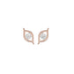Apple of The Eye Diamond Stud Earrings 18 KT / Rose Gold