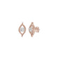 Apple of The Eye Diamond Stud Earrings 18 KT / Rose Gold