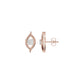Apple of The Eye Diamond Stud Earrings 18 KT / Rose Gold