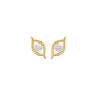 Apple of The Eye Diamond Stud Earrings 18 KT / Yellow Gold