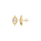 Apple of The Eye Diamond Stud Earrings 18 KT / Yellow Gold