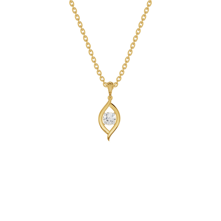 Apple of The Eye Diamond Pendant