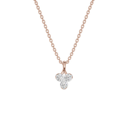Mini Blossom Round Diamond Pendant