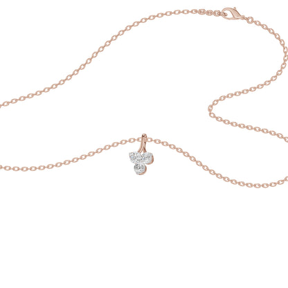 Mini Blossom Round Diamond Pendant