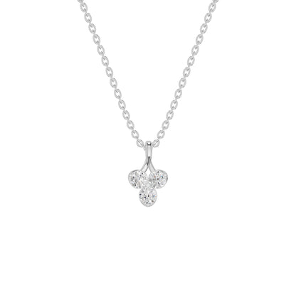 Mini Blossom Round Diamond Pendant