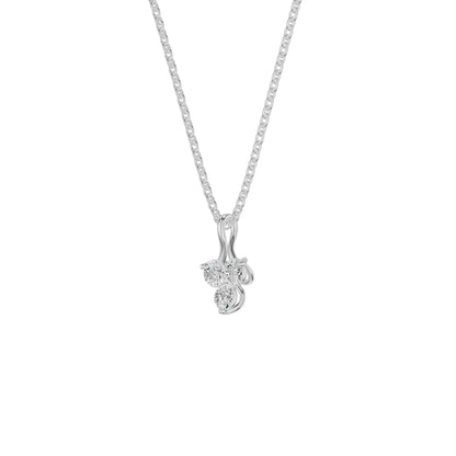 Mini Blossom Round Diamond Pendant