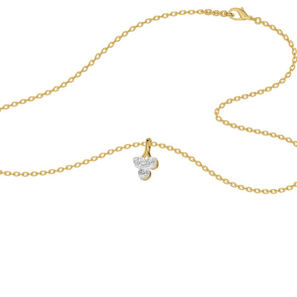 Mini Blossom Round Diamond Pendant