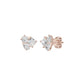 The Trio of Three Diamond Stud Earrings