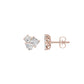 The Trio of Three Diamond Stud Earrings