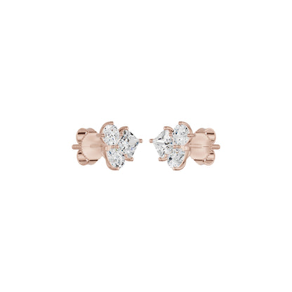 The Trio of Three Diamond Stud Earrings