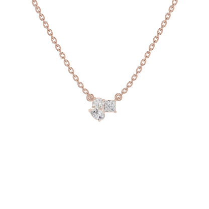 The Trio of Three Diamond Chain Necklace