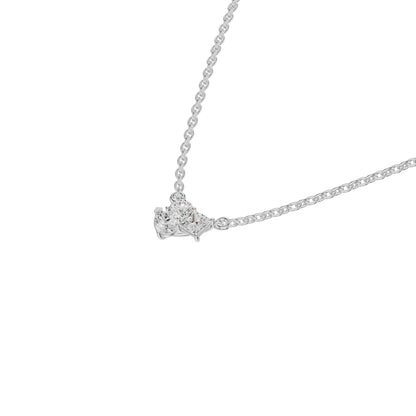 The Trio of Three Diamond Chain Necklace