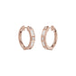 Mixed Cut Eternity Diamond Hoop Earrings