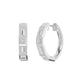 Mixed Cut Eternity Diamond Hoop Earrings