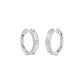 Mixed Cut Eternity Diamond Hoop Earrings