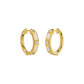 Mixed Cut Eternity Diamond Hoop Earrings