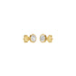 Bezel Set Solitaire Diamond Stud Earrings 18 KT / Yellow Gold