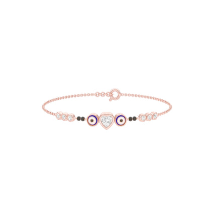 The Protective Gaze Diamond Mangalsutra Bracelet
