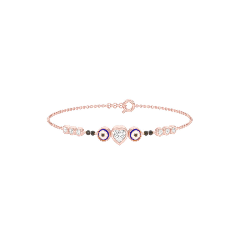 The Protective Gaze Diamond Mangalsutra Bracelet