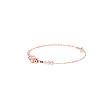 The Protective Gaze Diamond Mangalsutra Bracelet