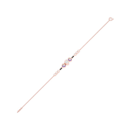 The Protective Gaze Diamond Mangalsutra Bracelet