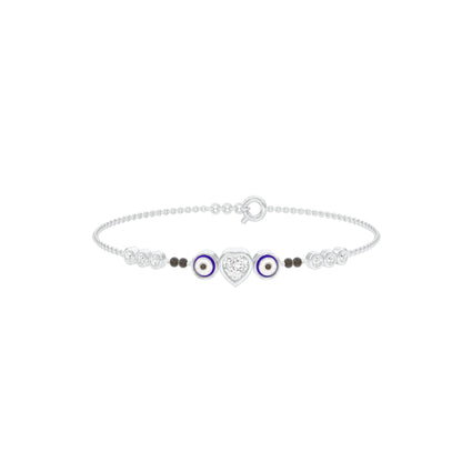 The Protective Gaze Diamond Mangalsutra Bracelet
